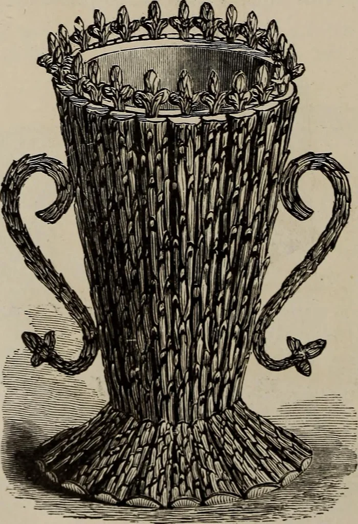 An illustration from Household elegancies : suggestions in household art and tasteful home decorations, 1876, leaf 245