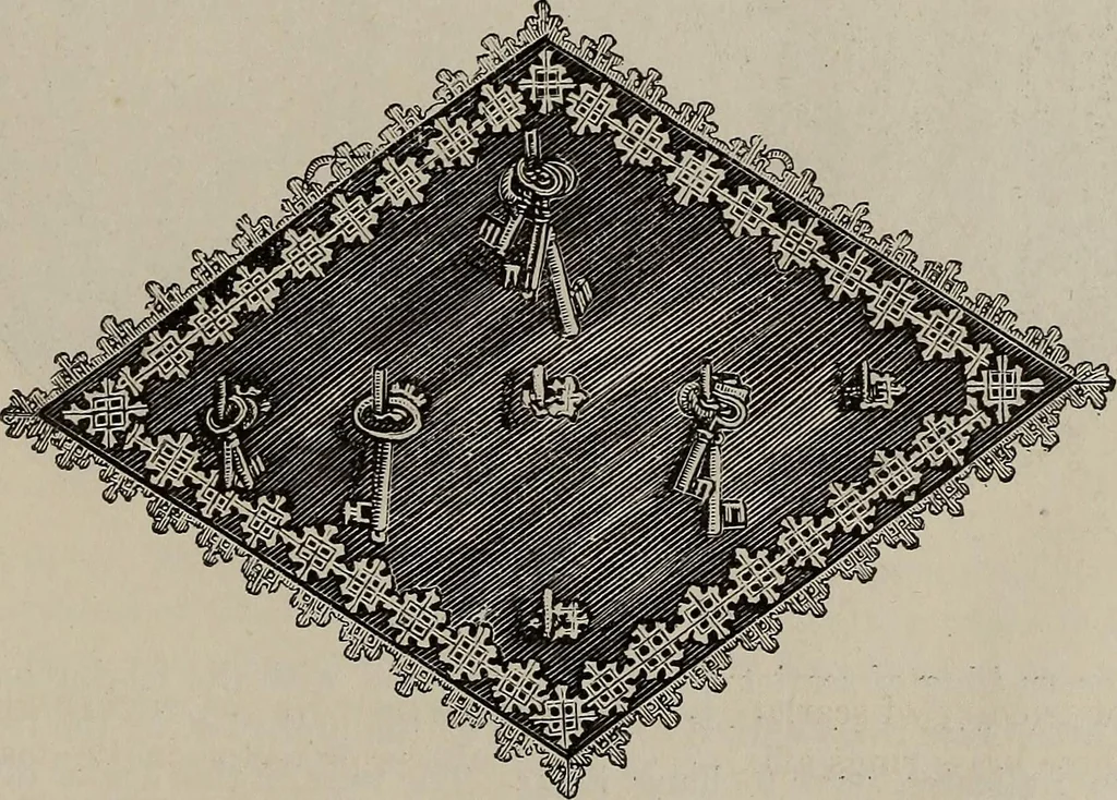 An illustration from Household elegancies : suggestions in household art and tasteful home decorations, 1876, leaf 276