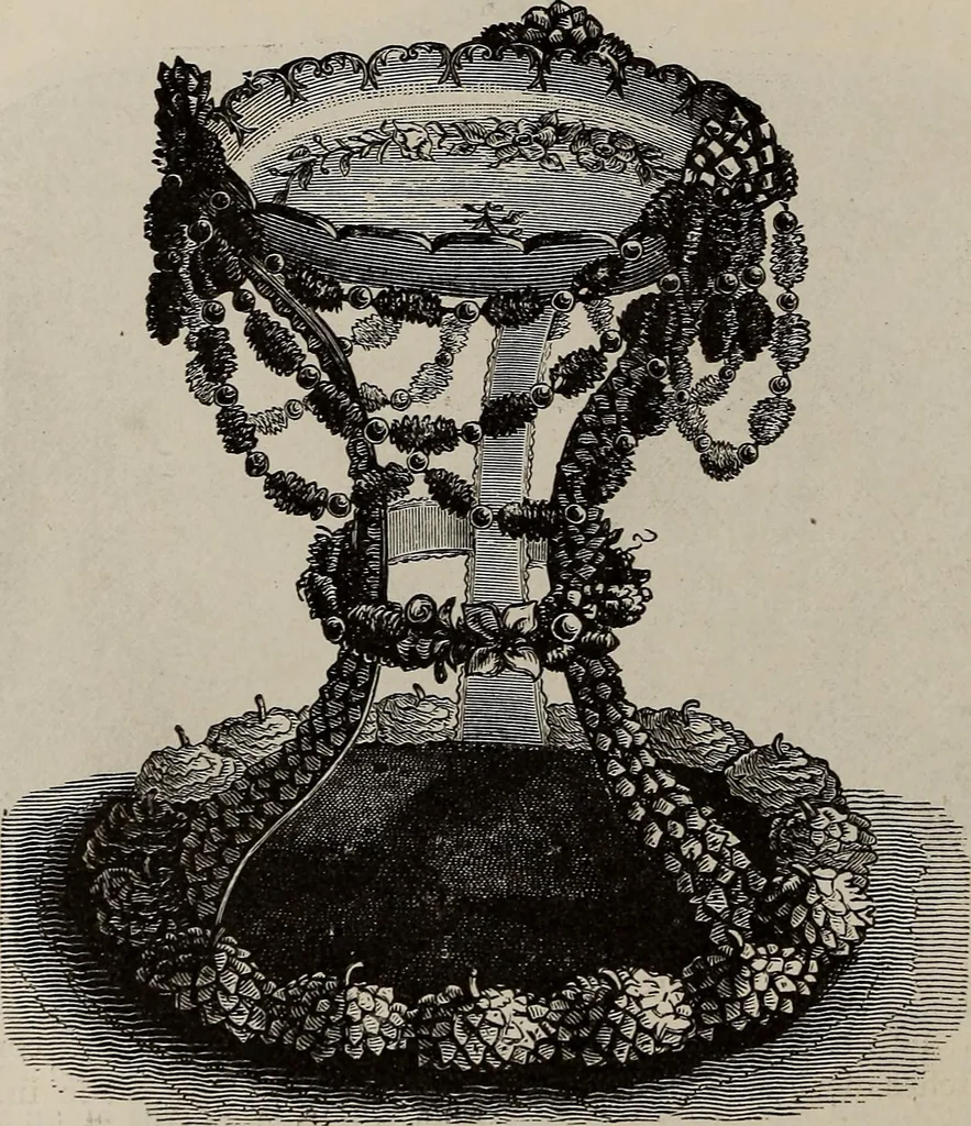 An illustration from Household elegancies : suggestions in household art and tasteful home decorations, 1876, leaf 279
