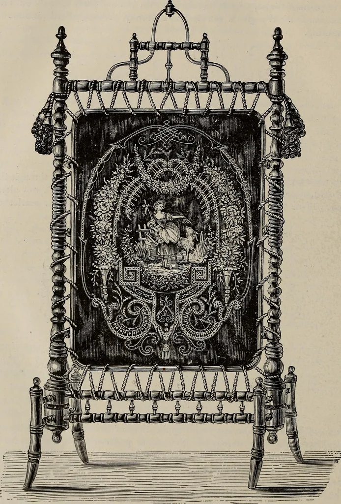 An illustration from Household elegancies : suggestions in household art and tasteful home decorations, 1876, leaf 287