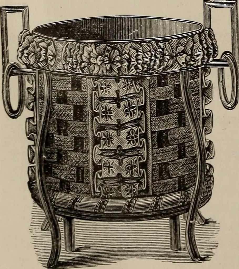 An illustration from Household elegancies : suggestions in household art and tasteful home decorations, 1876, leaf 297