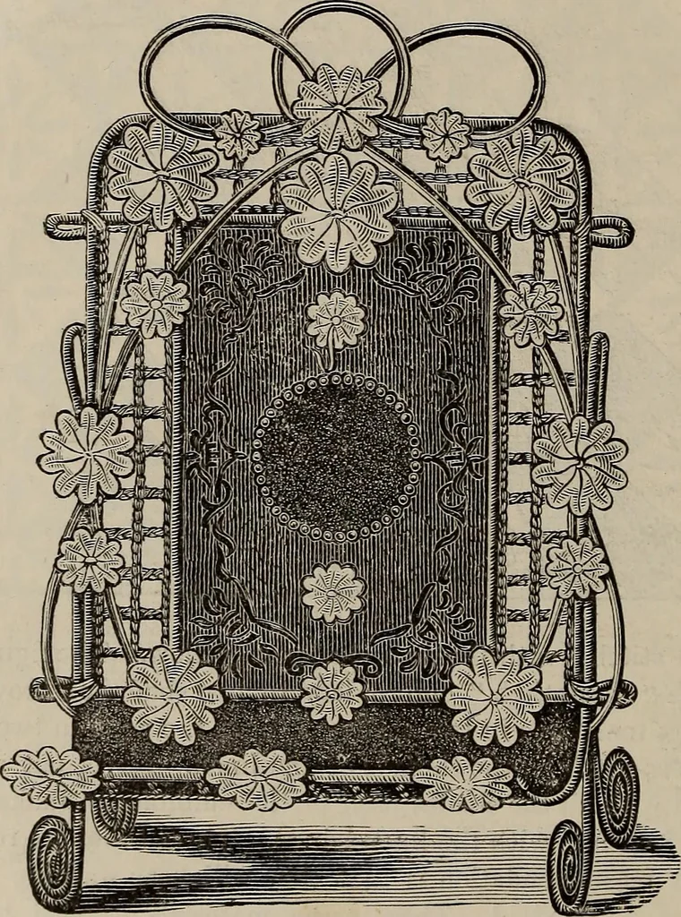 An illustration from Household elegancies : suggestions in household art and tasteful home decorations, 1876, leaf 301