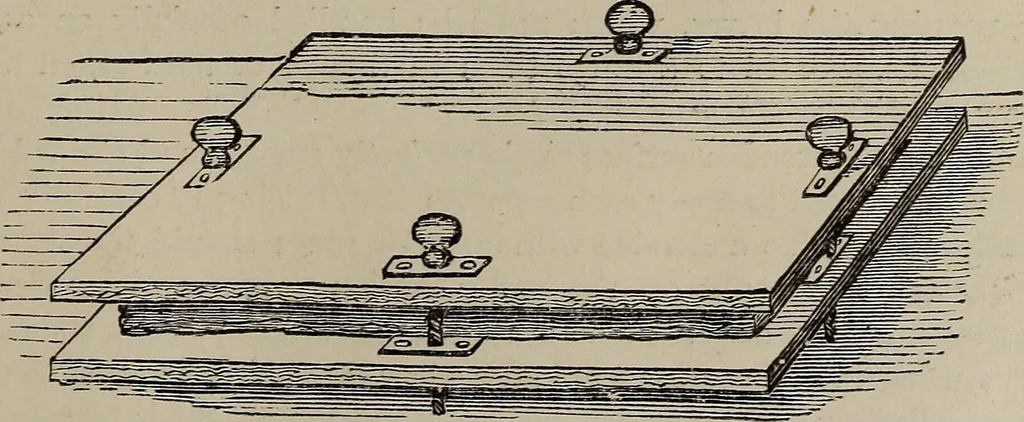 An illustration from Household elegancies : suggestions in household art and tasteful home decorations, 1876, leaf 44