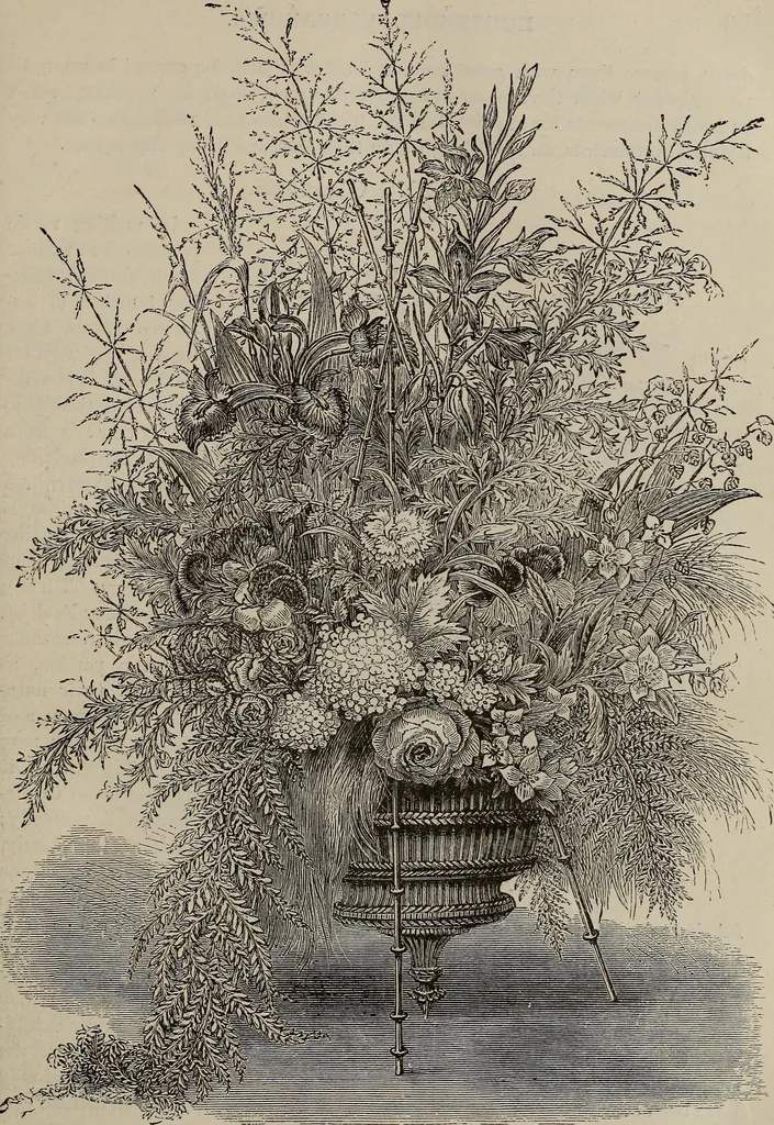 An illustration from Household elegancies : suggestions in household art and tasteful home decorations, 1876, leaf 52