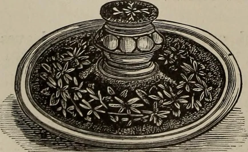 An illustration from Household elegancies : suggestions in household art and tasteful home decorations, 1876, leaf 75