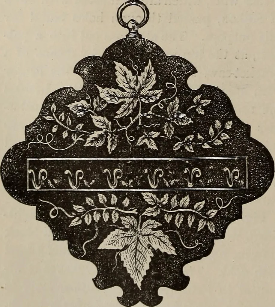 An illustration from Household elegancies : suggestions in household art and tasteful home decorations, 1876, leaf 77