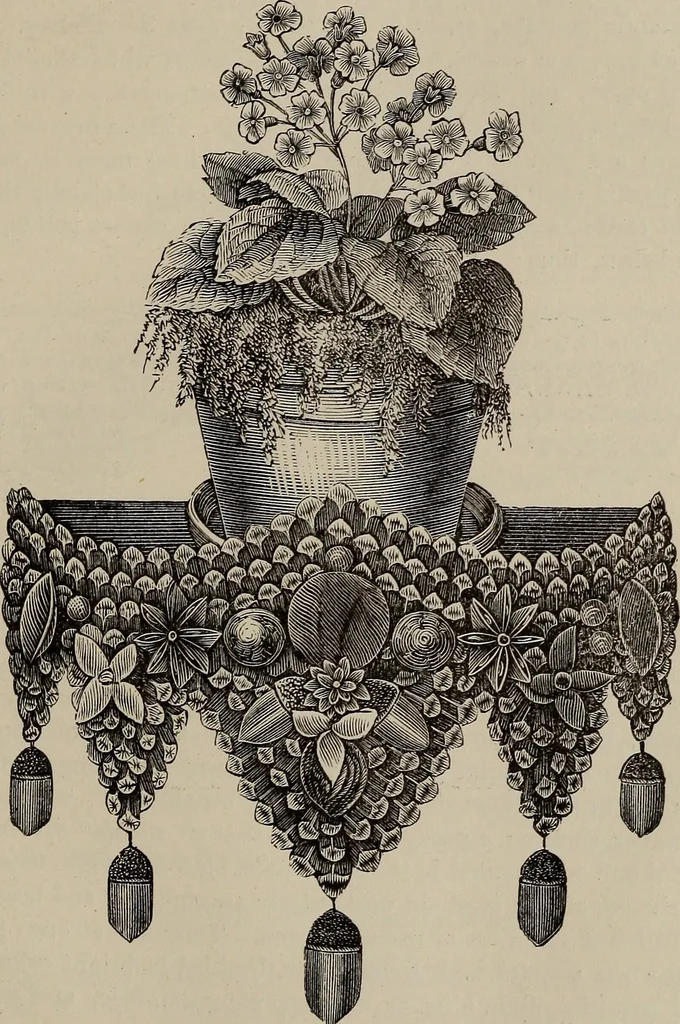 An illustration from Household elegancies : suggestions in household art and tasteful home decorations, 1876, leaf 88