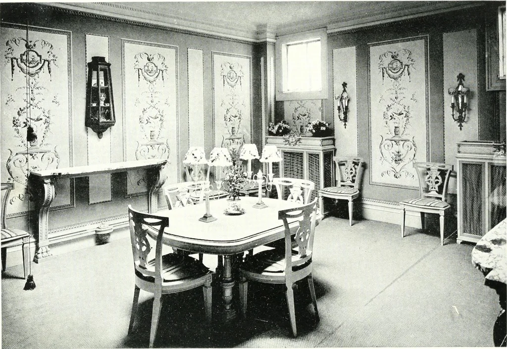 An illustration from The house in good taste, illustrated with photographs in color and black and white, 1915, leaf 202
