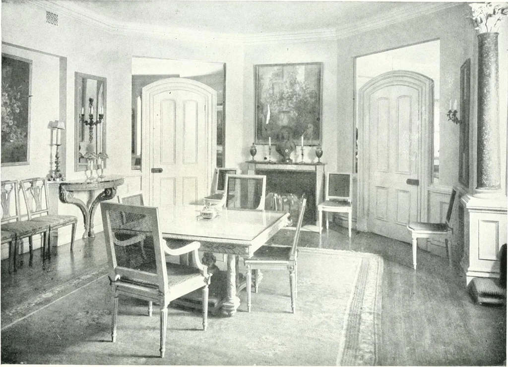 An illustration from The house in good taste, illustrated with photographs in color and black and white, 1915, leaf 27