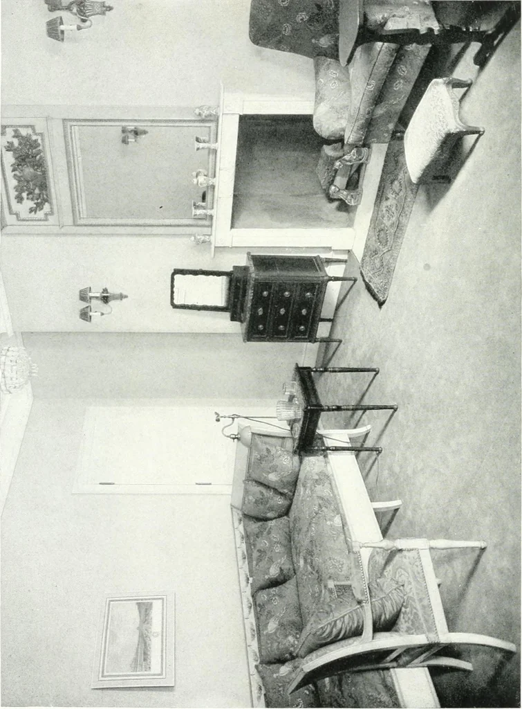 An illustration from The house in good taste, illustrated with photographs in color and black and white, 1915, leaf 83