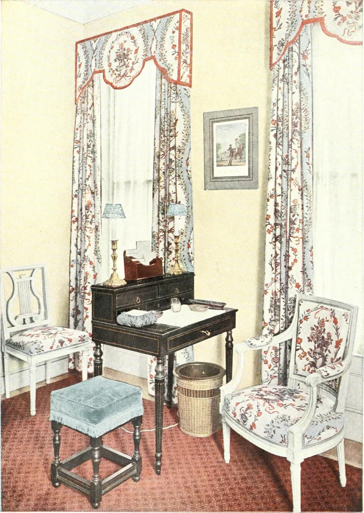 An illustration from The house in good taste, illustrated with photographs in color and black and white, 1915, leaf 95