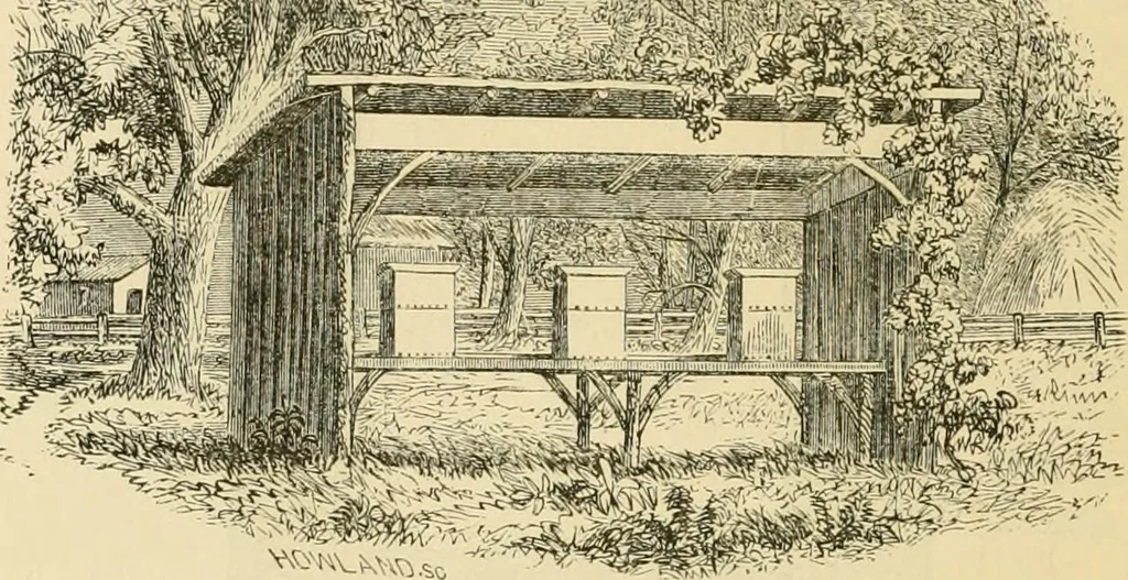 An illustration from The house, a manual of rural architecture, or, How to build country houses and out-buildings : embracing the origin and meaning of the house ; the art of house-building, including planning, style and construction ; desings and descriptions of cottages farm-houses, villas and out-buildings, of various cost and in the different styles of architecture, etc., etc. ; and an appendix containing recipes for paints and washes, stucco, rough-cast, etc. ; and instructions for roofing, building with rough stone, unburnt brick, balloon frames, and the concrete or gravel wall ; with numerous original plans, 1866, leaf 153