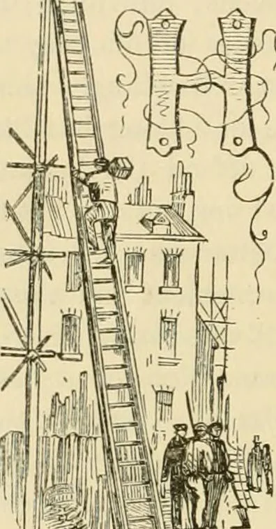 An illustration from The house, a manual of rural architecture, or, How to build country houses and out-buildings : embracing the origin and meaning of the house ; the art of house-building, including planning, style and construction ; desings and descriptions of cottages farm-houses, villas and out-buildings, of various cost and in the different styles of architecture, etc., etc. ; and an appendix containing recipes for paints and washes, stucco, rough-cast, etc. ; and instructions for roofing, building with rough stone, unburnt brick, balloon frames, and the concrete or gravel wall ; with numerous original plans, 1866, leaf 17