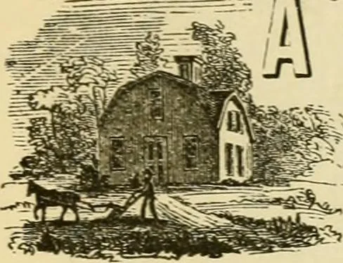 An illustration from The house, a manual of rural architecture, or, How to build country houses and out-buildings : embracing the origin and meaning of the house ; the art of house-building, including planning, style and construction ; desings and descriptions of cottages farm-houses, villas and out-buildings, of various cost and in the different styles of architecture, etc., etc. ; and an appendix containing recipes for paints and washes, stucco, rough-cast, etc. ; and instructions for roofing, building with rough stone, unburnt brick, balloon frames, and the concrete or gravel wall ; with numerous original plans, 1866, leaf 48