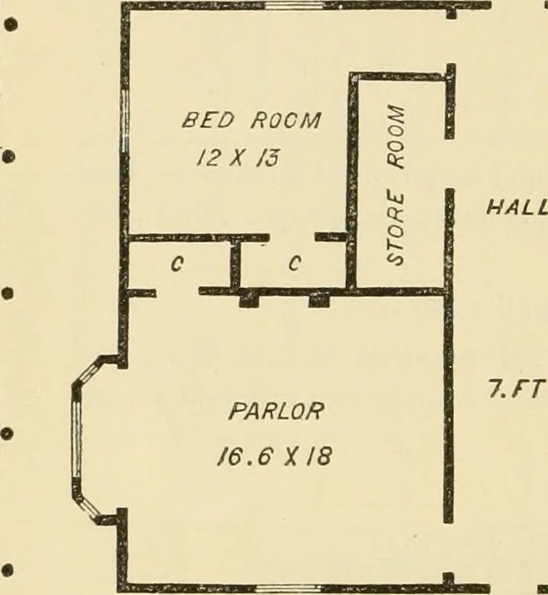 An illustration from The house, a manual of rural architecture, or, How to build country houses and out-buildings : embracing the origin and meaning of the house ; the art of house-building, including planning, style and construction ; desings and descriptions of cottages farm-houses, villas and out-buildings, of various cost and in the different styles of architecture, etc., etc. ; and an appendix containing recipes for paints and washes, stucco, rough-cast, etc. ; and instructions for roofing, building with rough stone, unburnt brick, balloon frames, and the concrete or gravel wall ; with numerous original plans, 1866, leaf 53