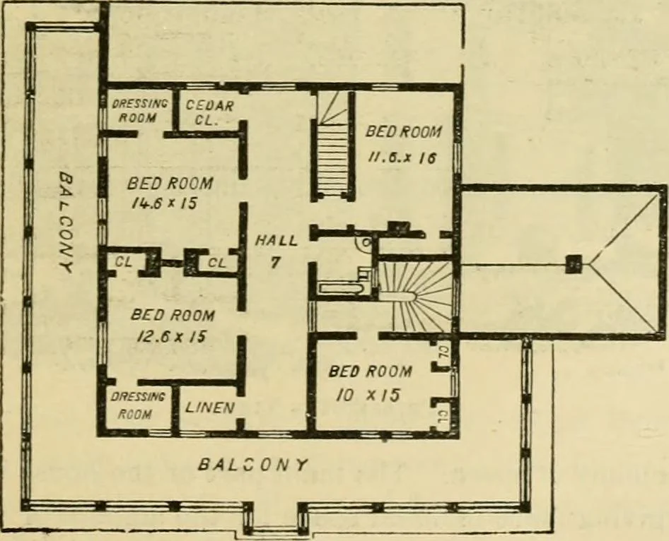 An illustration from The house, a manual of rural architecture, or, How to build country houses and out-buildings : embracing the origin and meaning of the house ; the art of house-building, including planning, style and construction ; desings and descriptions of cottages farm-houses, villas and out-buildings, of various cost and in the different styles of architecture, etc., etc. ; and an appendix containing recipes for paints and washes, stucco, rough-cast, etc. ; and instructions for roofing, building with rough stone, unburnt brick, balloon frames, and the concrete or gravel wall ; with numerous original plans, 1866, leaf 88