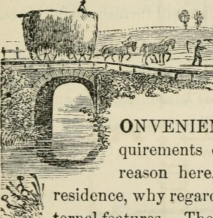 An illustration from The house: a manual of rural architecture: or, How to build country houses and out-buildings .., 1866, leaf 100