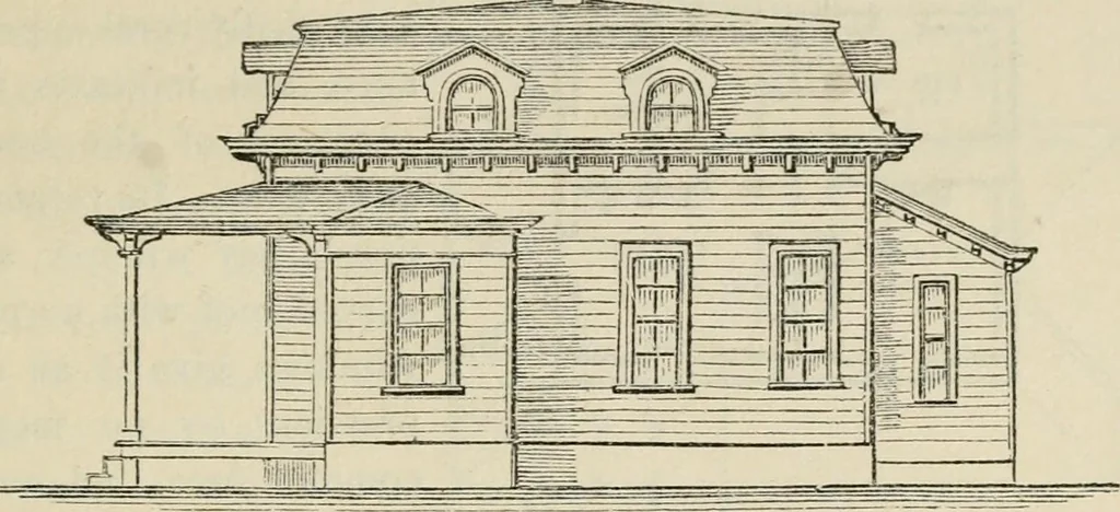 An illustration from The house: a manual of rural architecture: or, How to build country houses and out-buildings .., 1866, leaf 102