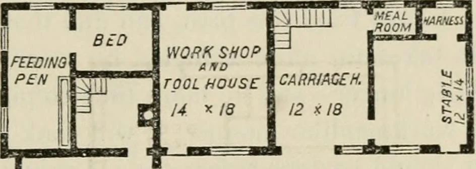 An illustration from The house: a manual of rural architecture: or, How to build country houses and out-buildings .., 1866, leaf 104
