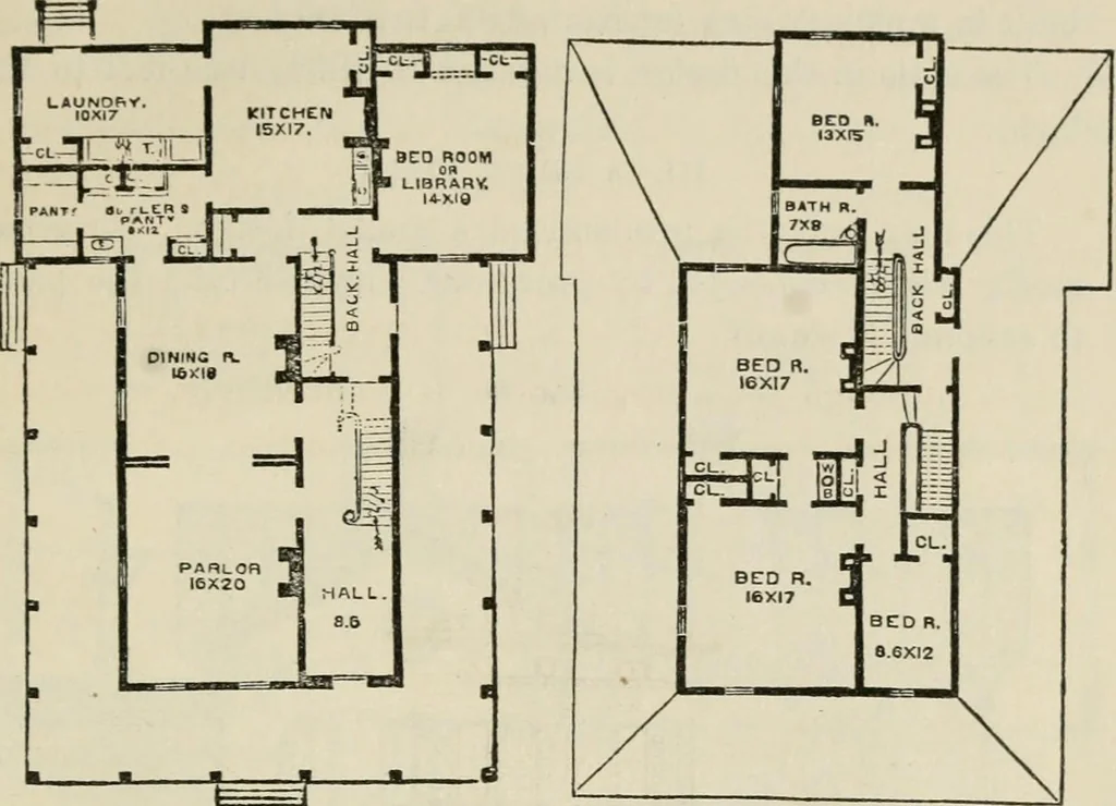 An illustration from The house: a manual of rural architecture: or, How to build country houses and out-buildings .., 1866, leaf 108