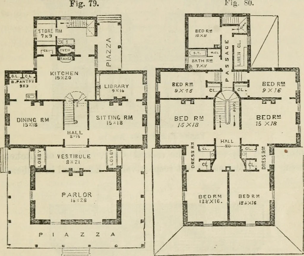 An illustration from The house: a manual of rural architecture: or, How to build country houses and out-buildings .., 1866, leaf 110