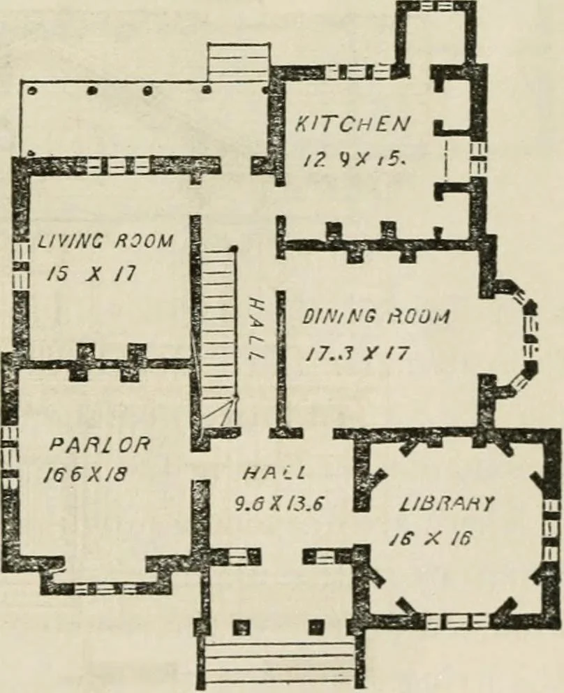 An illustration from The house: a manual of rural architecture: or, How to build country houses and out-buildings .., 1866, leaf 112