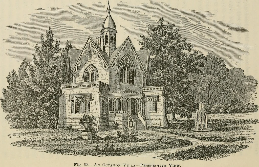 An illustration from The house: a manual of rural architecture: or, How to build country houses and out-buildings .., 1866, leaf 125