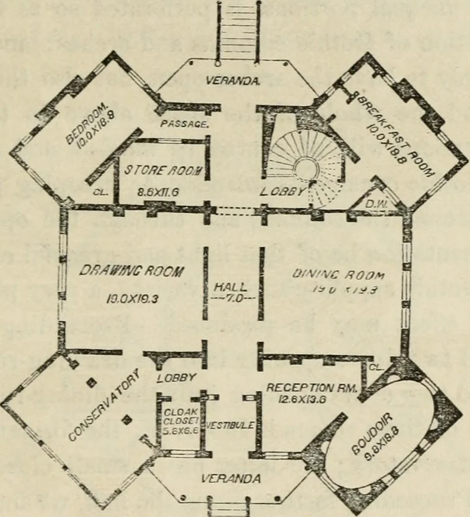 An illustration from The house: a manual of rural architecture: or, How to build country houses and out-buildings .., 1866, leaf 126