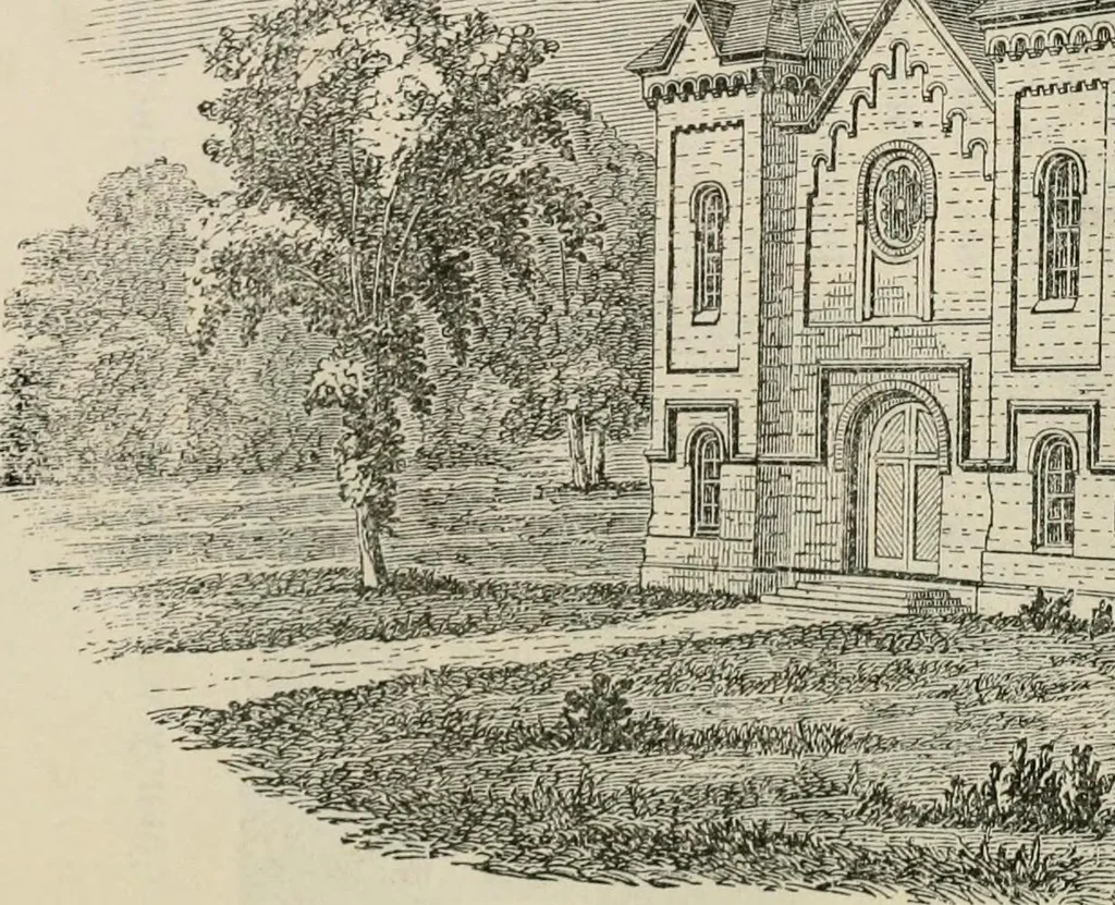 An illustration from The house: a manual of rural architecture: or, How to build country houses and out-buildings .., 1866, leaf 155