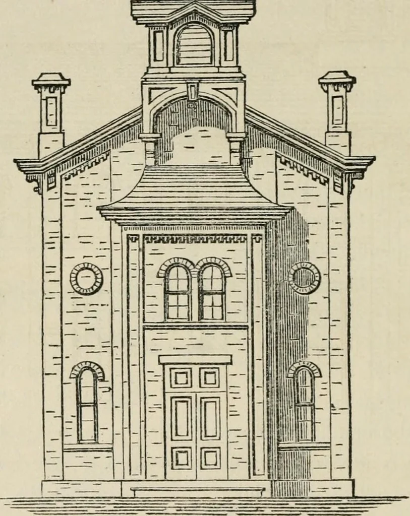 An illustration from The house: a manual of rural architecture: or, How to build country houses and out-buildings .., 1866, leaf 157