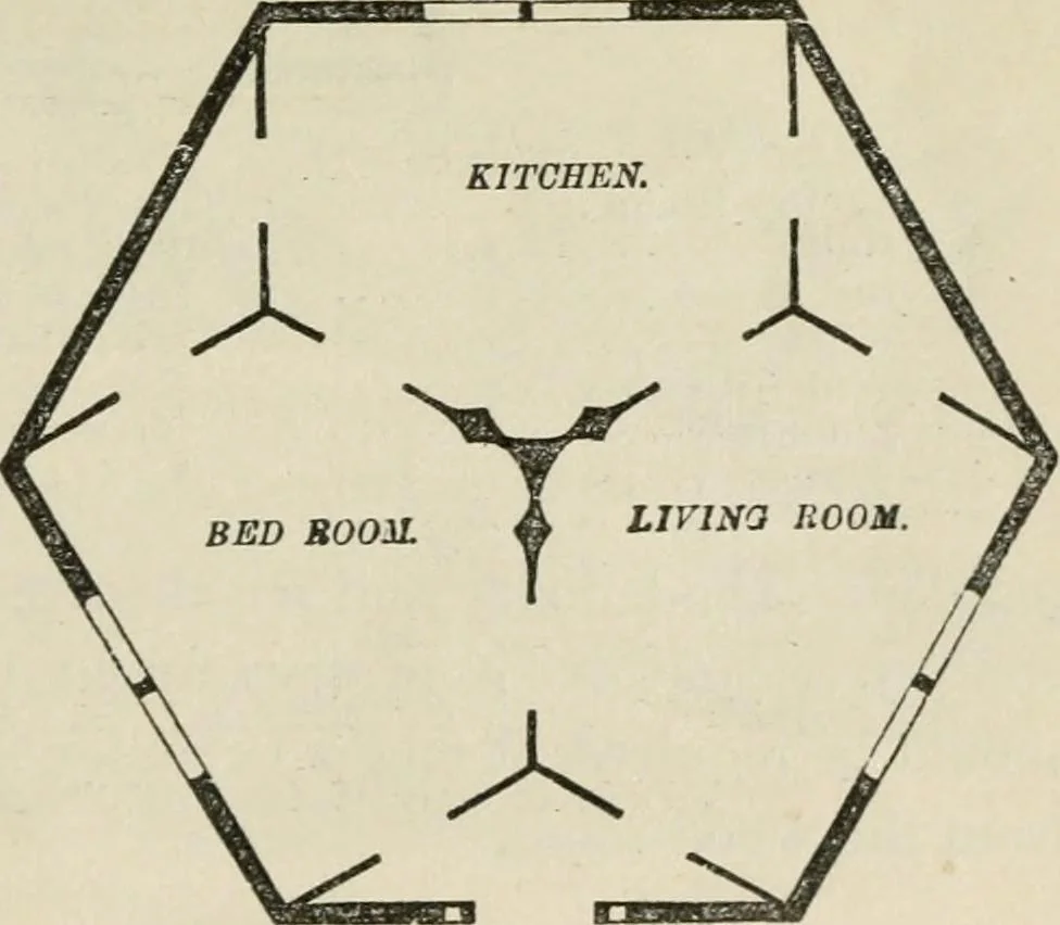 An illustration from The house: a manual of rural architecture: or, How to build country houses and out-buildings .., 1866, leaf 48