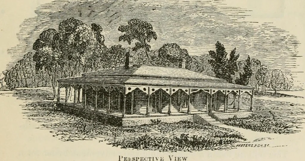 An illustration from The house: a manual of rural architecture: or, How to build country houses and out-buildings .., 1866, leaf 50