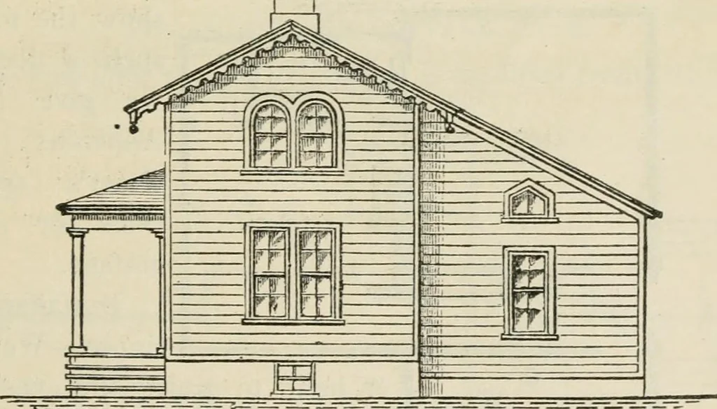 An illustration from The house: a manual of rural architecture: or, How to build country houses and out-buildings .., 1866, leaf 60