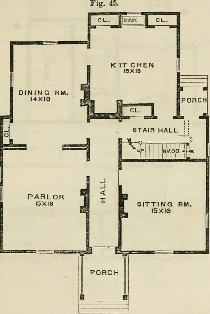 An illustration from The house: a manual of rural architecture: or, How to build country houses and out-buildings .., 1866, leaf 78
