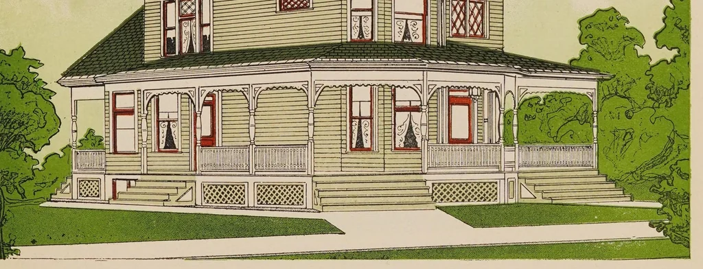An illustration from Houses : better protected at less cost with Devoe Lead-and-Zinc paint, 1900, leaf 15