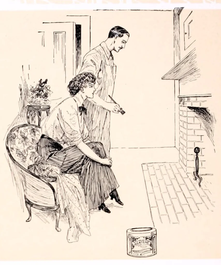 An illustration from The house that was reformed : a little story of the Wilson's experience with the Bay State man., 1900, leaf 12