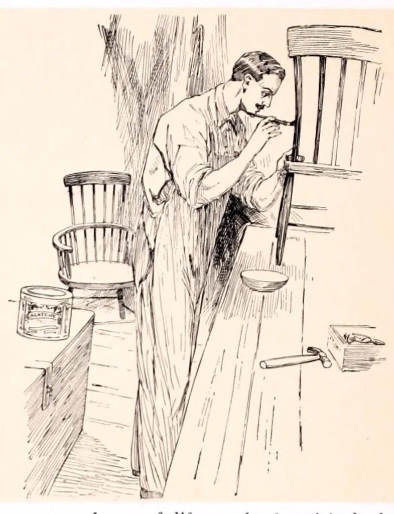 An illustration from The house that was reformed : a little story of the Wilson's experience with the Bay State man., 1900, leaf 20
