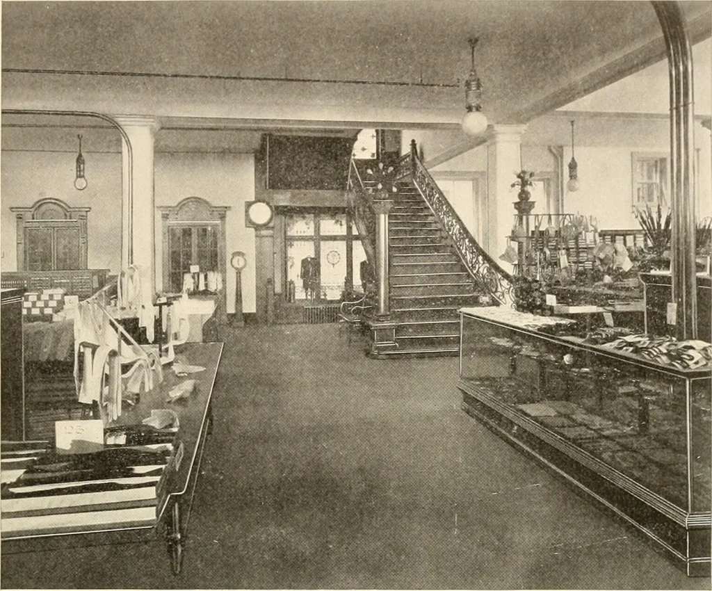 An illustration from House-warming at the new Howland store, Bridgeport, November 18th to 21st, 1908., 1845, leaf 14