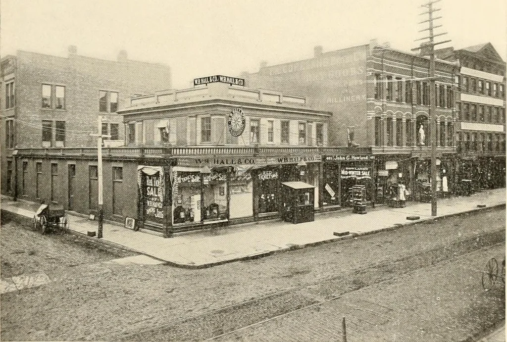 An illustration from House-warming at the new Howland store, Bridgeport, November 18th to 21st, 1908., 1845, leaf 8