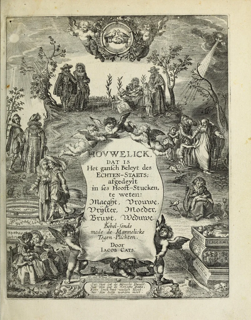 An illustration from Houwelyck, dat is, De gansche gelegtheydt des echten staets, 1625, leaf 7