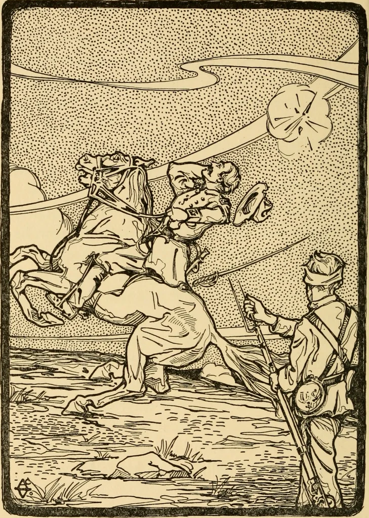 An illustration from How the flag became old glory, 1915, leaf 105