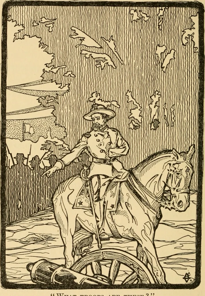 An illustration from How the flag became old glory, 1915, leaf 135