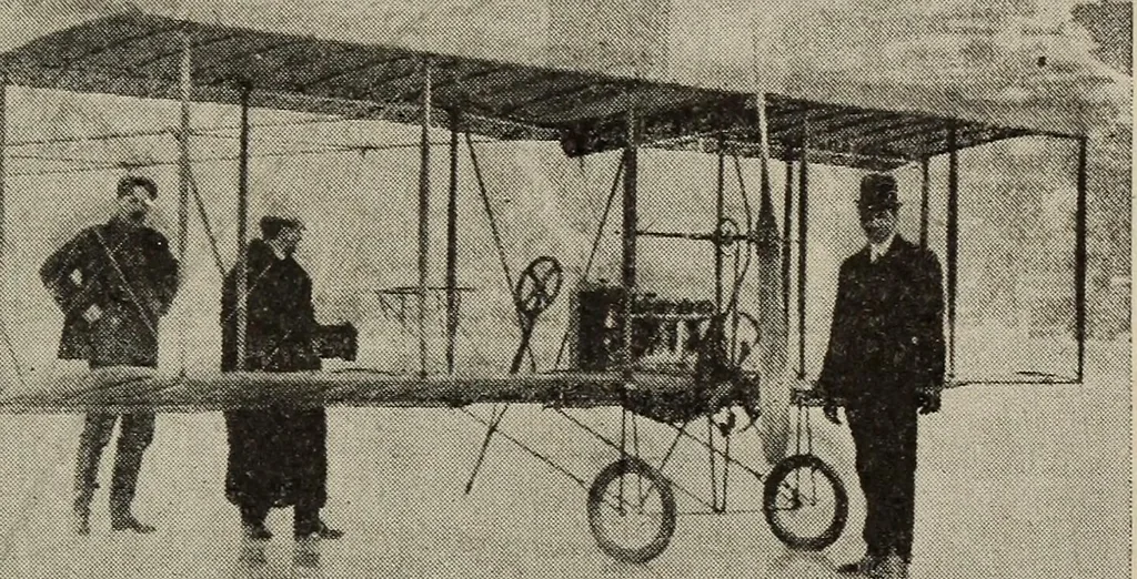 An illustration from How it flies;, 1910, leaf 104