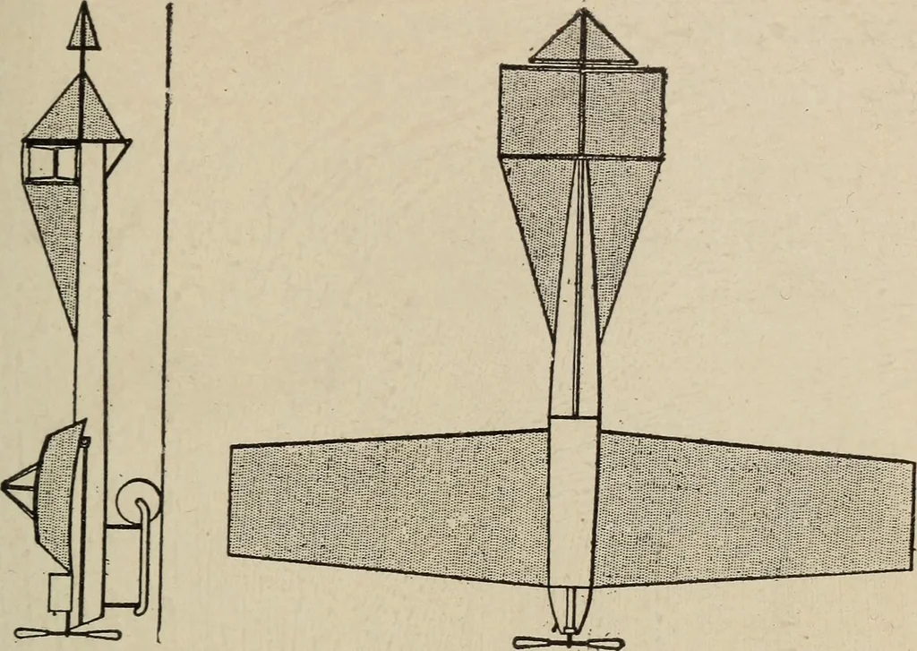 An illustration from How it flies;, 1910, leaf 126