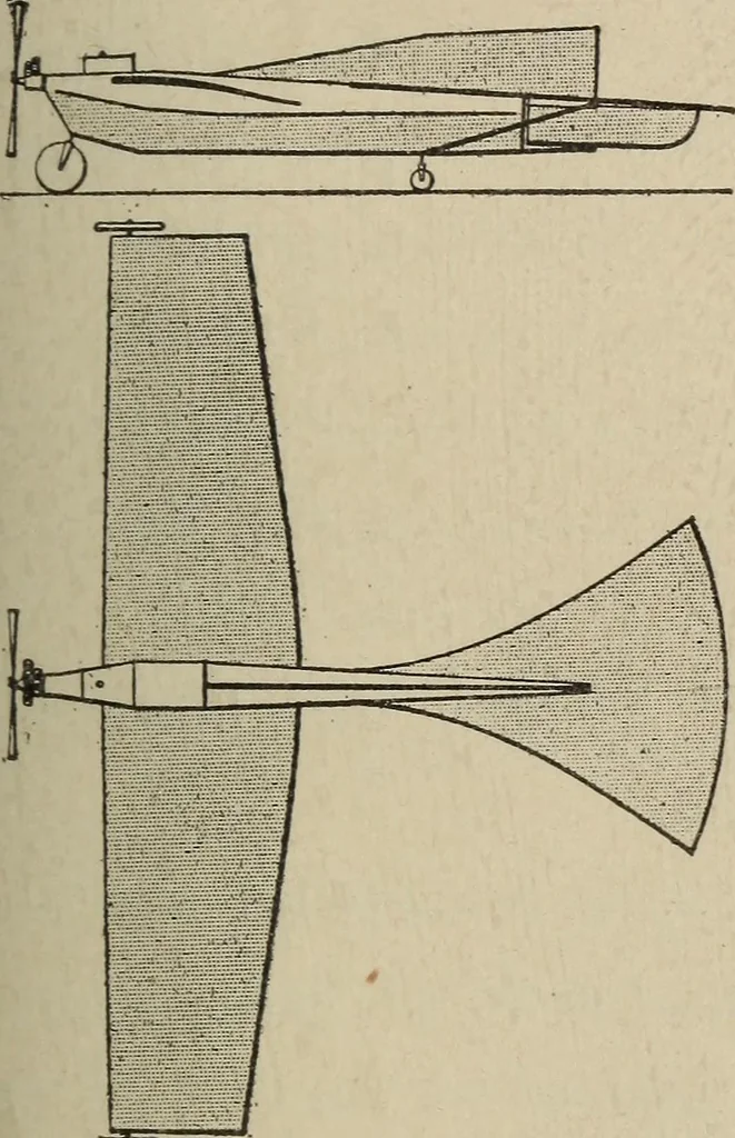 An illustration from How it flies;, 1910, leaf 132
