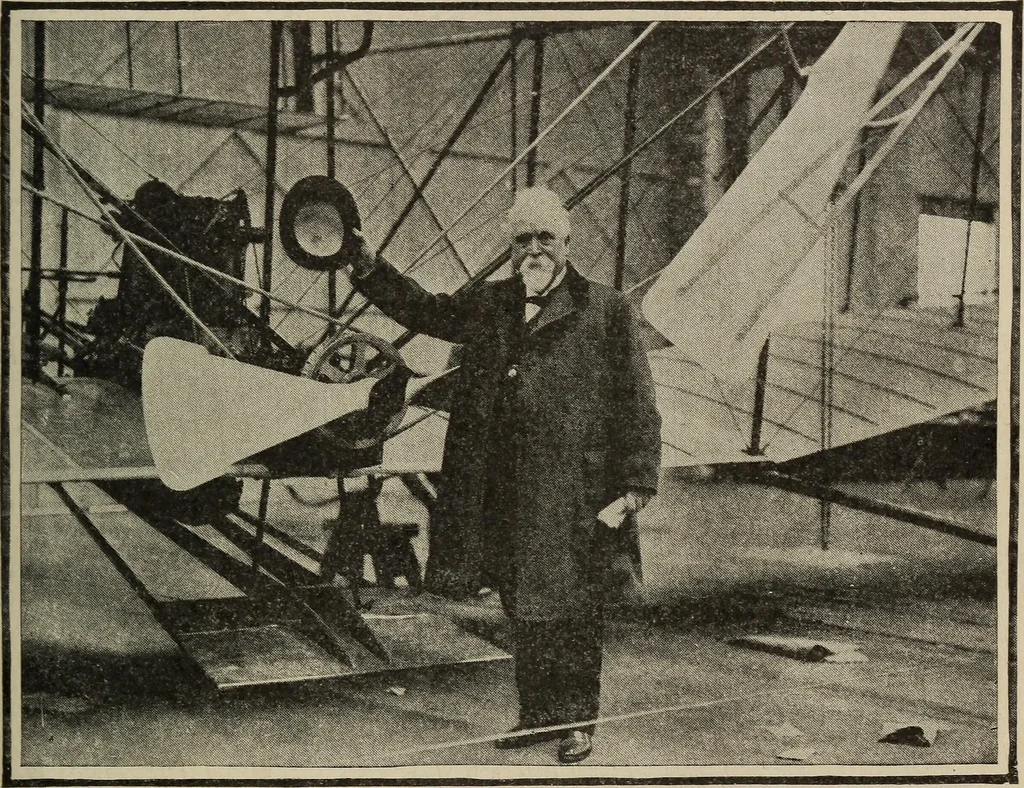 An illustration from How it flies;, 1910, leaf 144