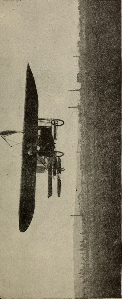 An illustration from How it flies;, 1910, leaf 166
