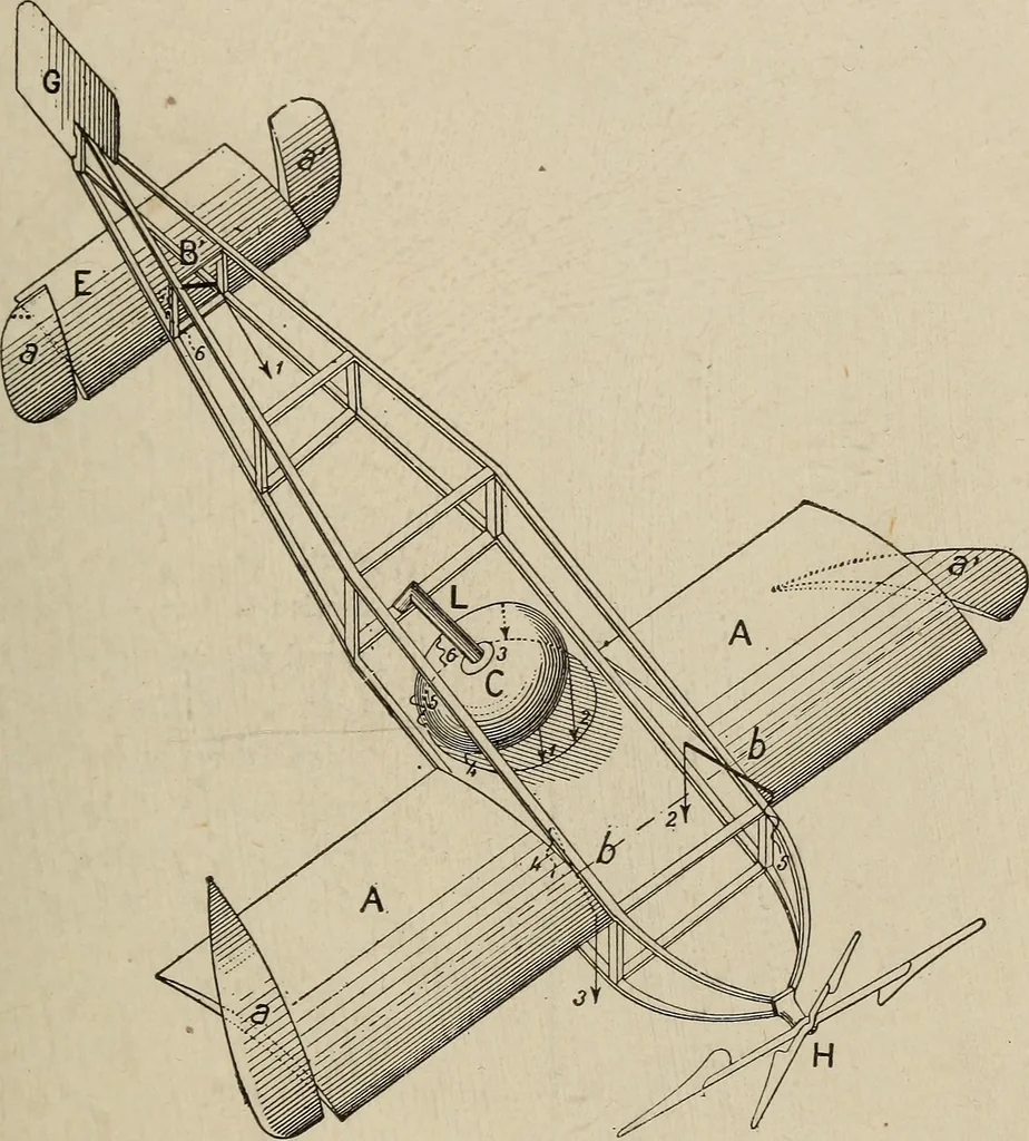 An illustration from How it flies;, 1910, leaf 170