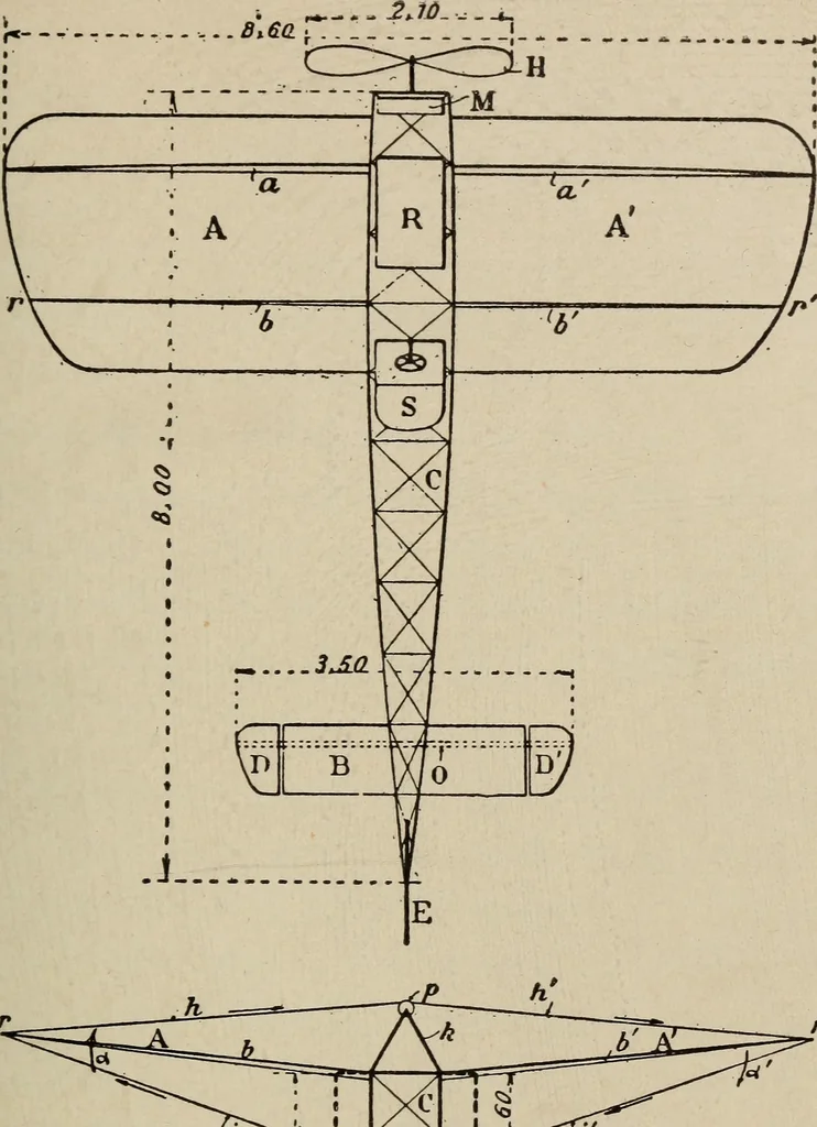 An illustration from How it flies;, 1910, leaf 192
