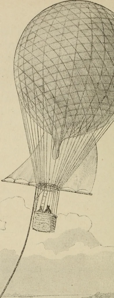 An illustration from How it flies;, 1910, leaf 261